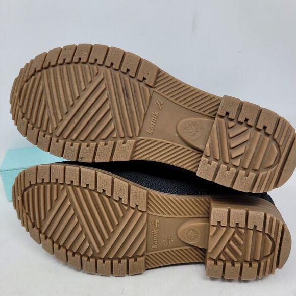 Kamik Sienna Mid Waterproof Winter Snow Boots Black Womens Sz 7M Made/CANADA 99% - Picture 8 of 11